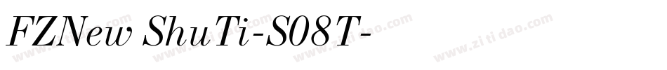 FZNew ShuTi-S08T字体转换